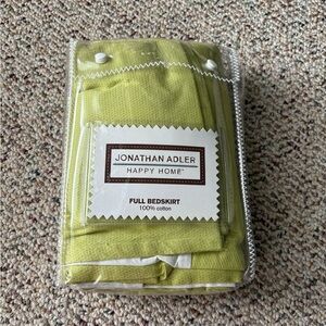 Jonathan Adler Lime Green Full Bedskirt